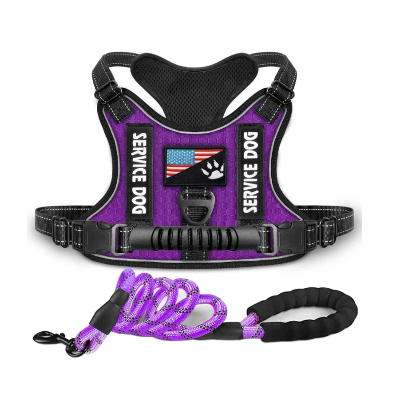 Military Dog Harness With Handle Reflective No Pull Vest