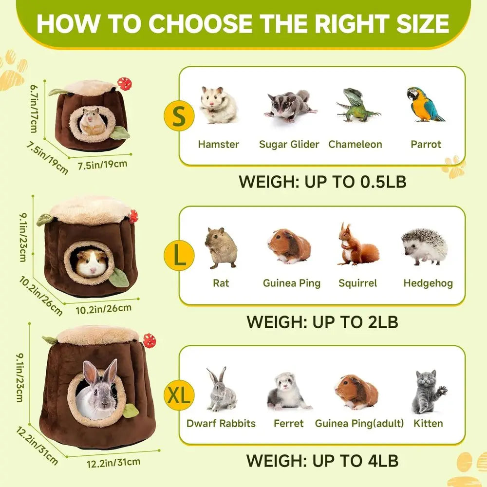 Guinea Pig Hamster Bedding Hideout Mouse Mice Rat Erret Bunny Rabbit Bedding Bed House Cage Accessories, Dwar Rabbits Hedgehog B