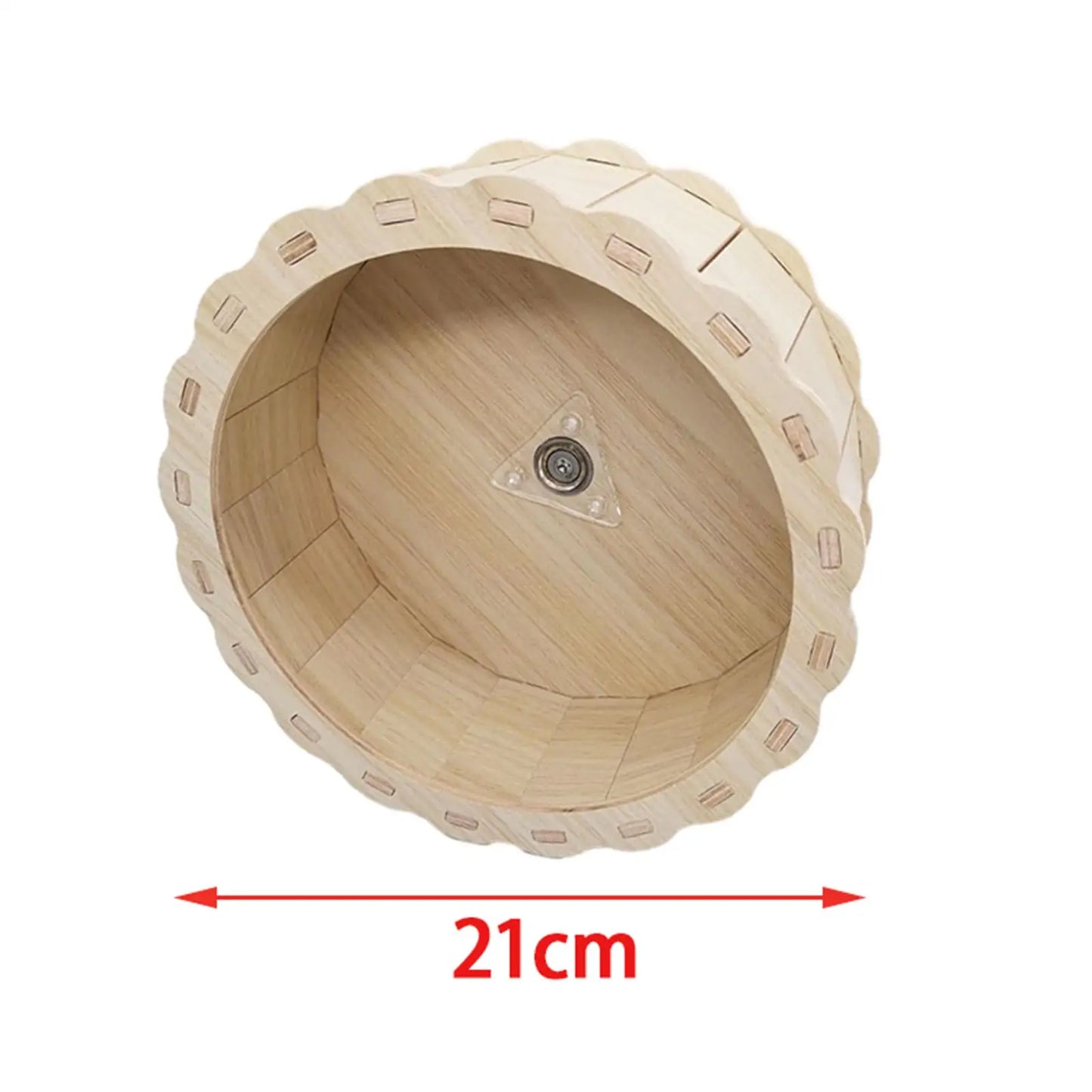 Hamster Wooden Running Wheel Toys Exercise Wheels for Gerbils Syrian Hamster Pet Hamster Running Wheels Stand Cage Accessories