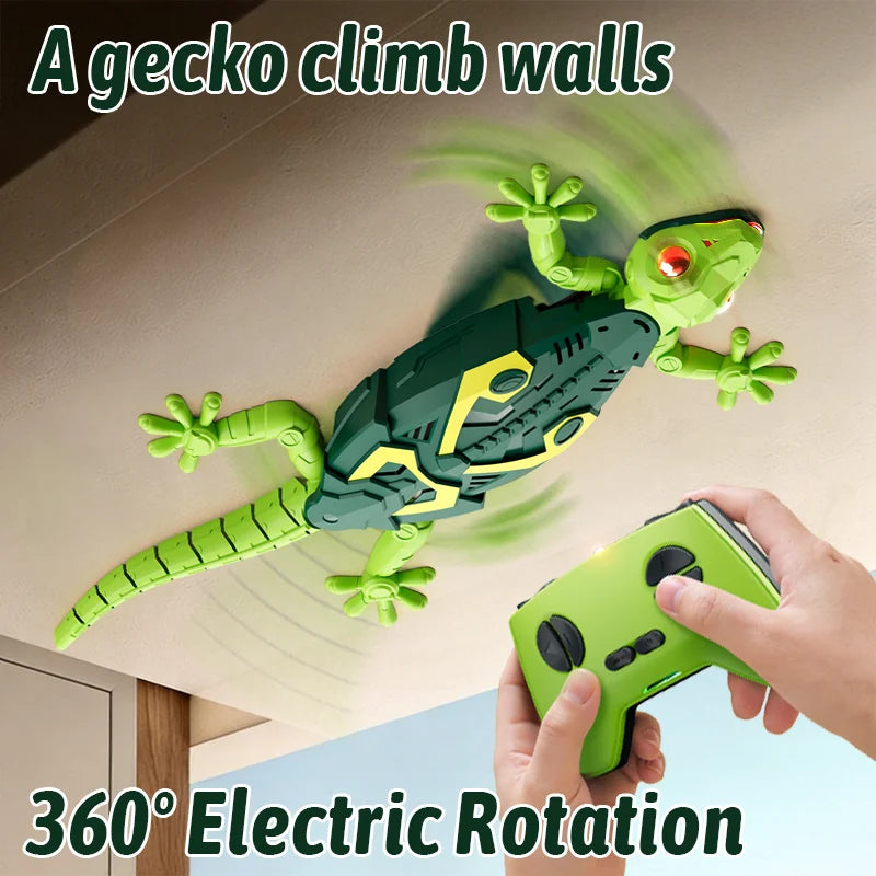 HYES Wall Crawler RC Gecko Rechargeable Robot Toy For Kids