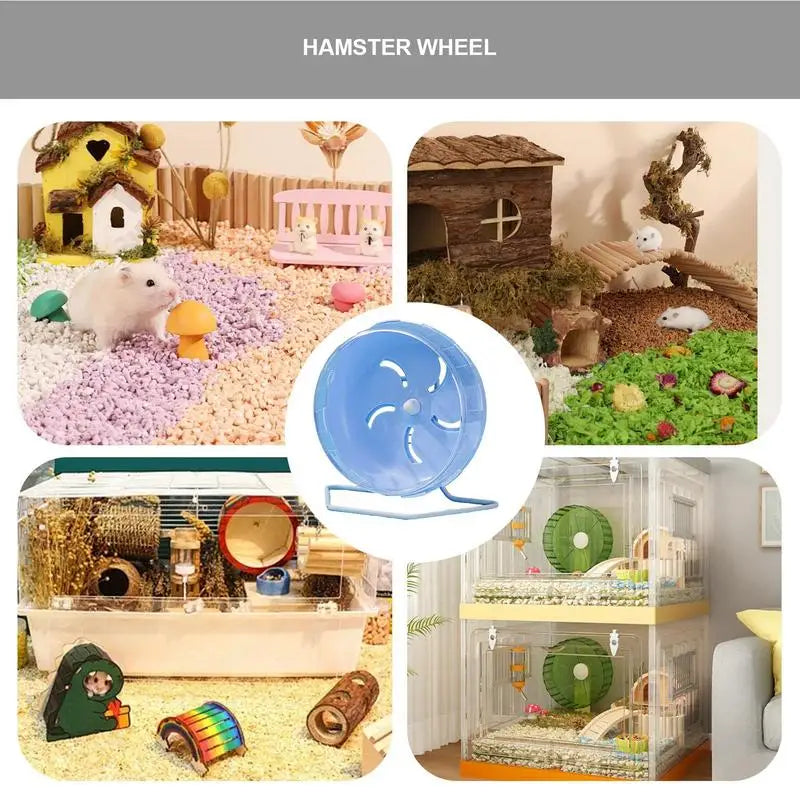Rat Exercise Wheel Hamster Sport Running Wheel Small Rodent Mice Silent Jogging Pets Running Sports Gerbil Exercise Play Toys
