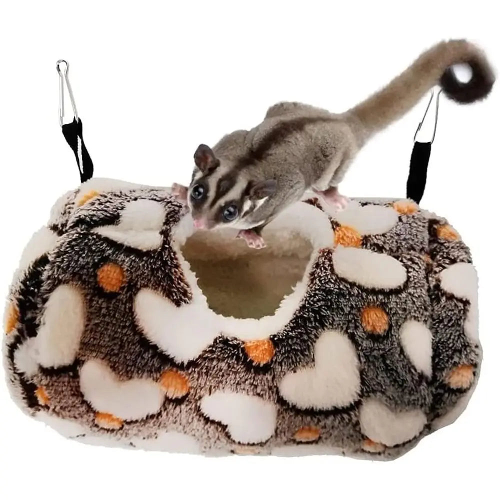 Small Animal Hammock, Hanging Bed Warm Cotton Nest for Rat, Hamster, Gerbil, Sugar Glider, Chinchilla, Squirrel, Guinea Pig