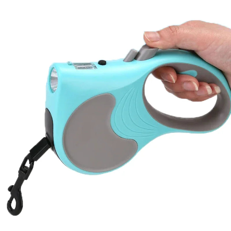 Retractable Dog Leash With Lights For Small Medium Dogs Cats