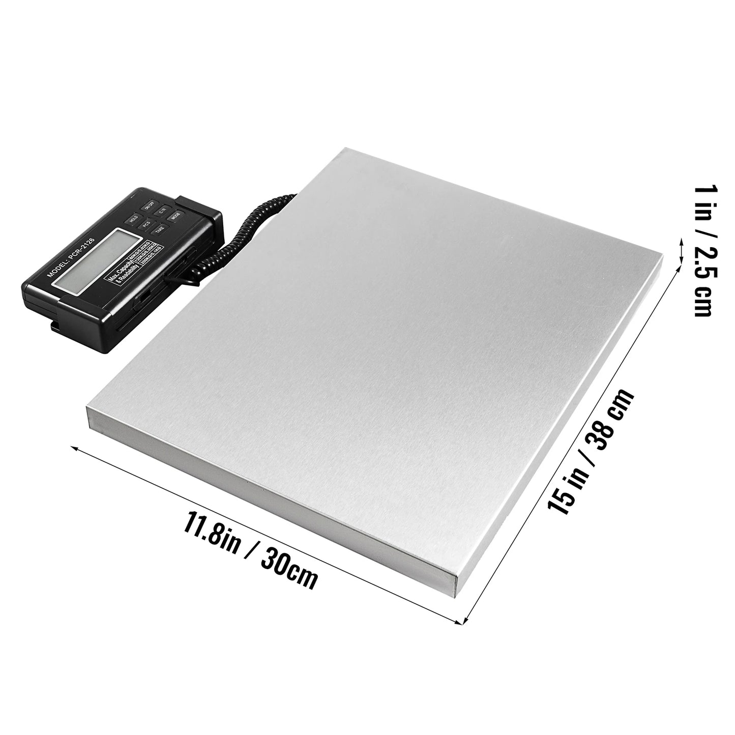 SucceBuy 1100/400/700Lbs Digital Livestock Scale Large Pet Vet Scale Stainless Steel Platform Elect Ronic Postal Shipping Scale