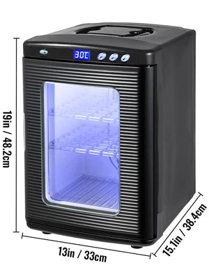 SucceBuy 25L Reptile Incubator Scientific Lab Automatic Incubator Egg Breeding Hatchery Work for Thermostats Snakes and Turtles
